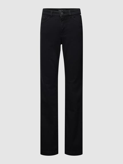Marc Cain Regular fit jeans met uitlopende pijpen Zwart - 2