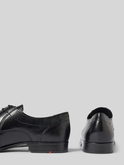 LLOYD Leren derbyschoenen met siernaden, model 'CORE' Zwart - 2