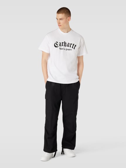 Carhartt Work In Progress Cargohose mit elastischem Bund Modell 'JET' Black 1