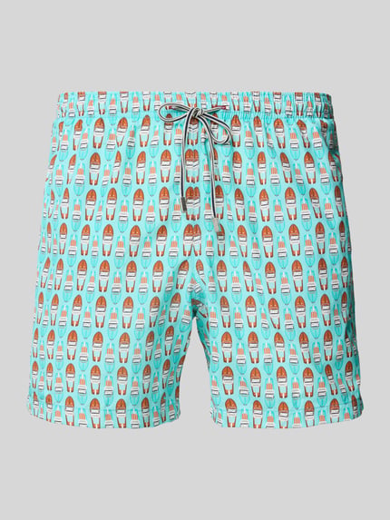 Zeybra Zwembroek met elastische band Turquoise - 1