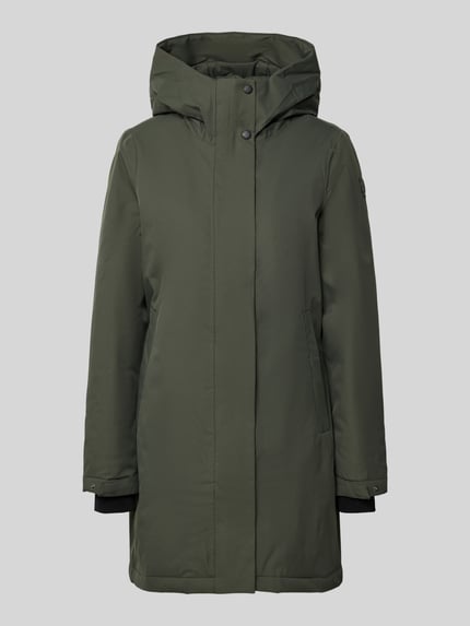 Produktfoto, Parka mit 10.0000mm Wassersäule von G.I.G.A. DX in Olivgrün, glatte Struktur, verdeckter Reißverschluss, Kapuze, Regular Fit