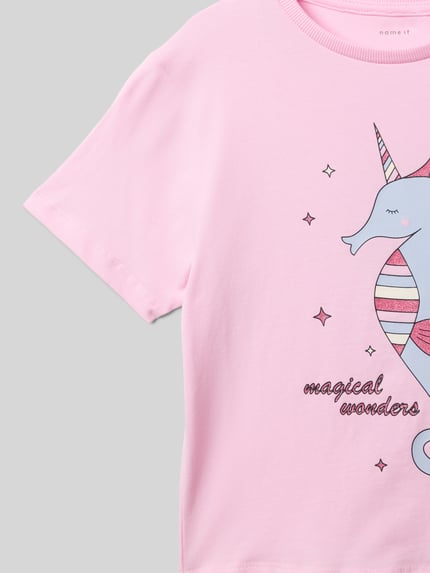 NAME IT T-Shirt mit Motiv-Print Rosa 2
