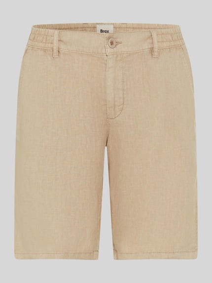 Brax Regular Fit Bermuda aus reinem Leinen Modell 'BALU' Beige 2