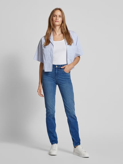 Brax Slim Fit Jeans mit Eingrifftaschen Modell 'Shakira' Marine 1