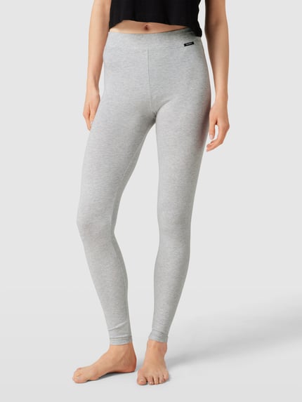 SKINY Legging met labeldetail Lichtgrijs gemêleerd - 4