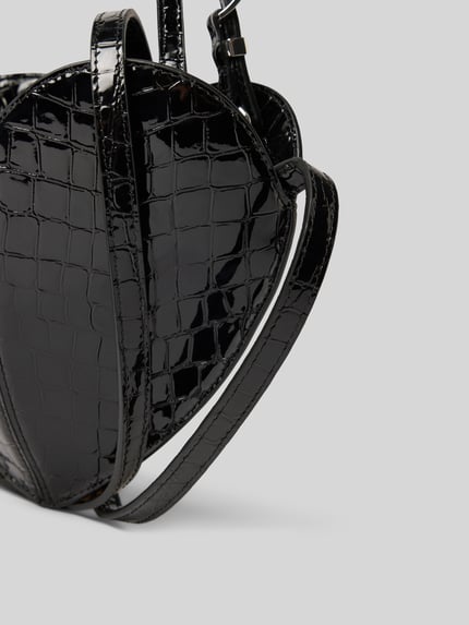 ROTATE Crossbody Bag z naturalnej skóry Czarny 3