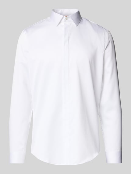 Jake*s Slim Fit Business-Hemd mit Kentkragen Weiss 2