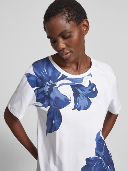monari T-shirt met ronde hals Offwhite - 3