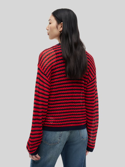 Tommy Hilfiger sweter krój regular fit z mieszanki bawełny ' Czerwony 5