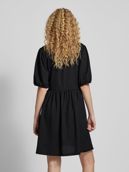 PIECES Minikleid mit V-Ausschnitt Modell 'LUNA' Black 5