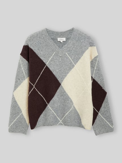 s.Oliver RED LABEL Pullover mit überschnittenen Ärmeln Hellgrau 2