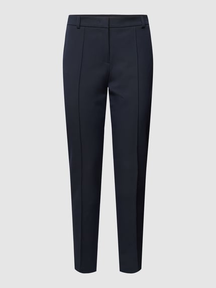 Christian Berg Woman Selection Slim Fit Stoffhose mit verkürztem Schnitt Marine 2