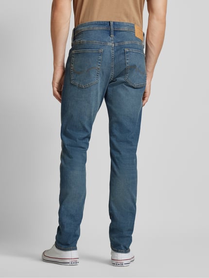 JACK & JONES Slim Fit Jeans mit 5-Pocket-Design Modell 'GLENN' Blau 5