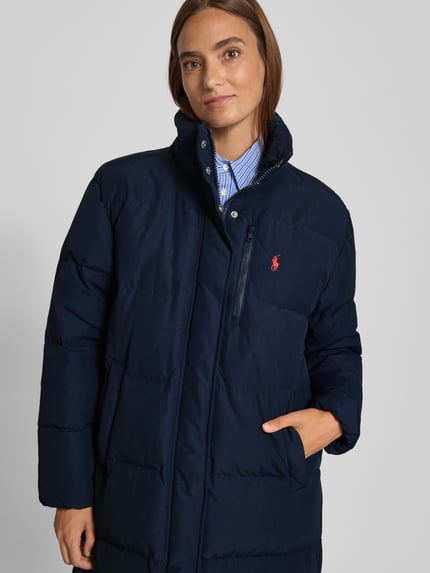 Polo Ralph Lauren Płaszcz pikowany z kapturem Granatowy 3