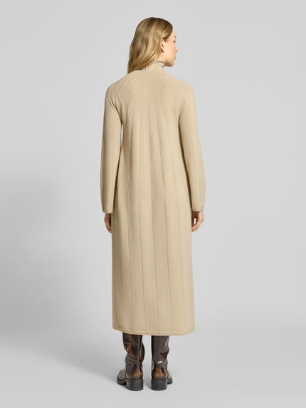 MM by Max Mara Tricotjurk van zuivere scheerwol model 'CILE' Beige - 5