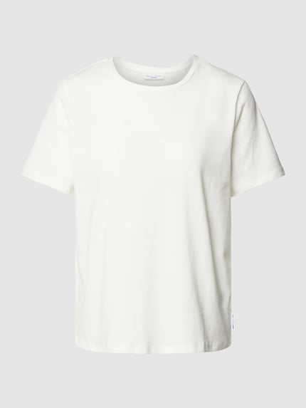 Marc O'Polo DENIM T-shirt z detalem z logo Biały 2
