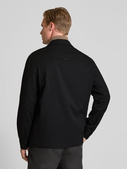 Antony Morato Regular fit overhemdjack met reverskraag Zwart - 5