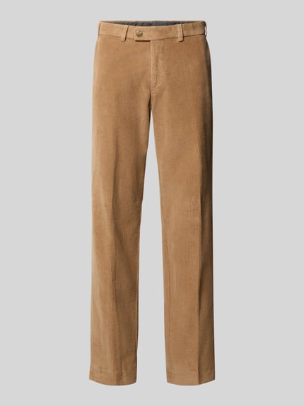 Productfoto, Regular Fit Cordhose met zij-ingestoken steekzakken van Hiltl, look: effen, knoop- en ritssluiting, corduroy, materiaalverwerking: corduroy