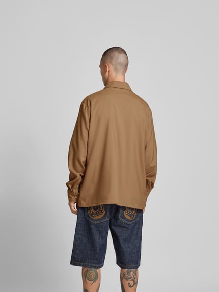 Marni Vrijetijdsoverhemd van wol Camel - 5