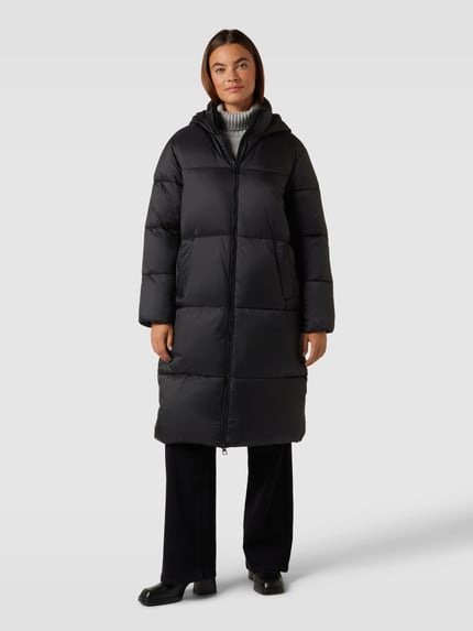Jake*s Casual Steppmantel mit Kapuze Black 4