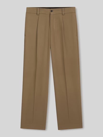 HUGO Relaxed Fit Anzughose mit Bundfalten Beige 2