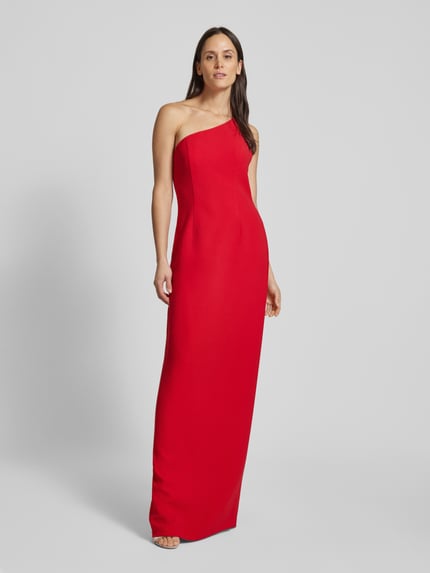 Vera Wang Bride Avondjurk in one shoulder-design, model 'ALPES' Rood - 1