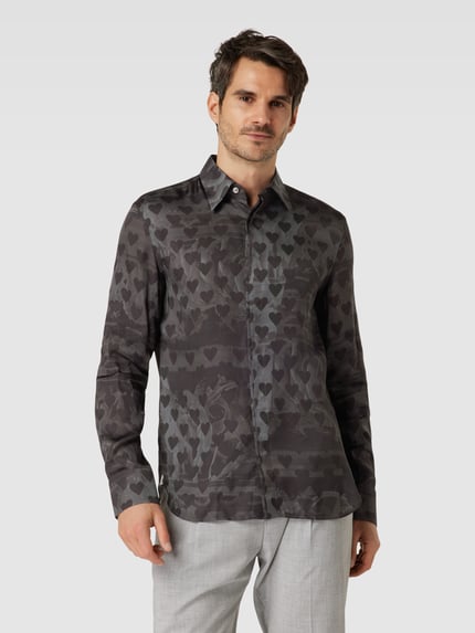 Tiger of Sweden Regular fit vrijetijdsoverhemd van viscose, model 'BAARNEY' Zwart - 4