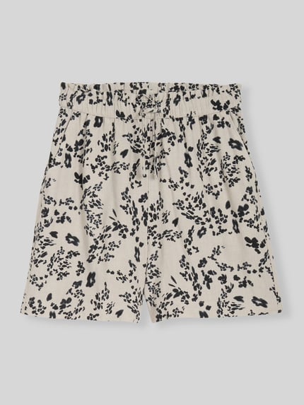 Tom Tailor Denim relaxed fit short van mix van viscose en linnen Beige - 2