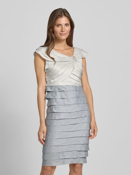 Christian Berg Cocktail Cocktailkleid mit Label-Detail Stein Melange 4