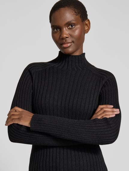 Marc O'Polo Turtleneck mit Raglanärmeln Flanell Melange 3