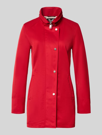 Produktfoto, Jacke mit Stehkragen und Eingrifftaschen von Fuchs Schmitt in Rot, taillierter Schnitt, Baumwoll-Mix, glatte Oberfläche