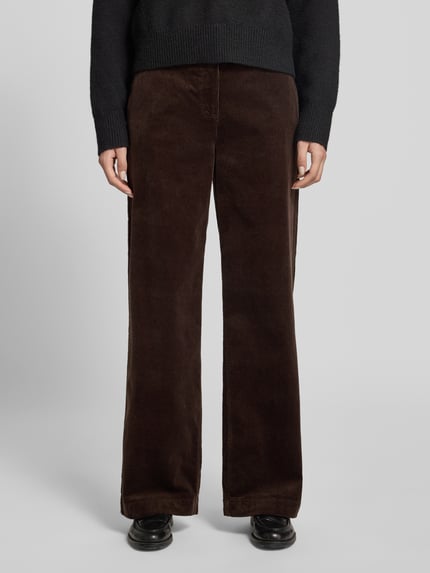 FREE/QUENT Cordhose mit Eingrifftaschen Modell 'Cordy' Dunkelbraun 4