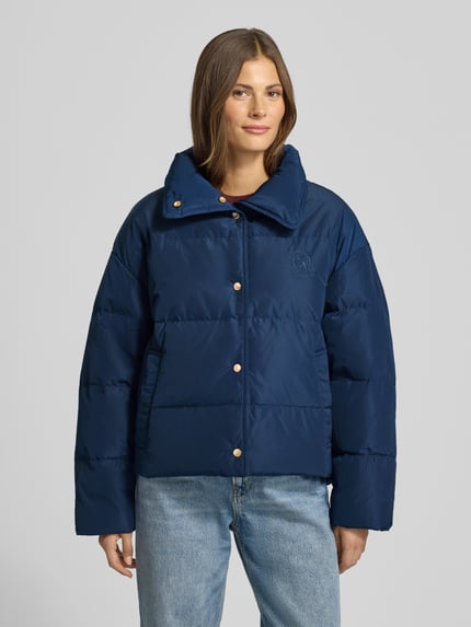 Tommy Hilfiger Kurtka puchowa o kroju regular fit z wyhaftowanym logo Granatowy 4