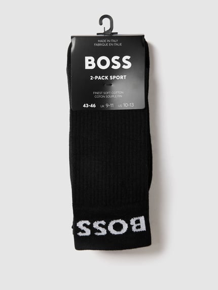 BOSS Socken aus Baumwoll-Mix im 2er-Pack Modell 'RS SPORT' Black 3