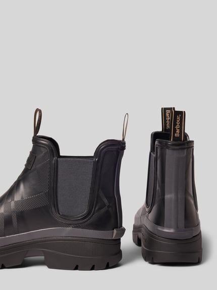 Barbour Gummistiefel mit Label-Stitching Black 2