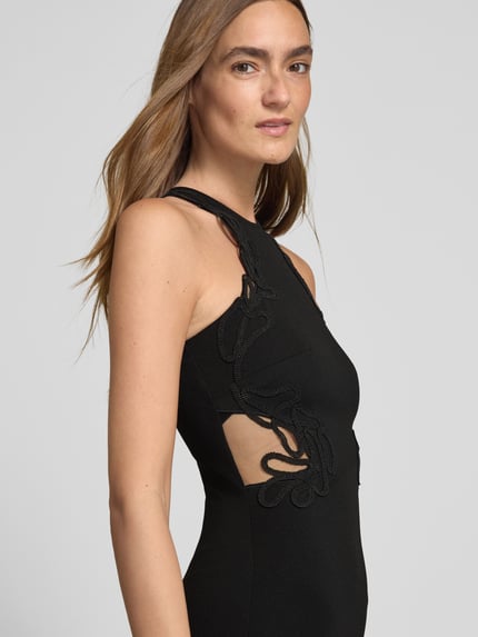 Lipsy Cocktailjurk met halter Zwart - 3
