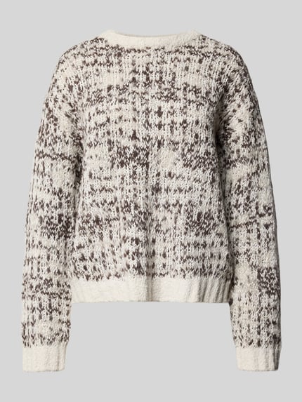Selected Relaxed fit gebreide pullover van een mix van katoen en wol, model 'LINDSAY' Offwhite - 2