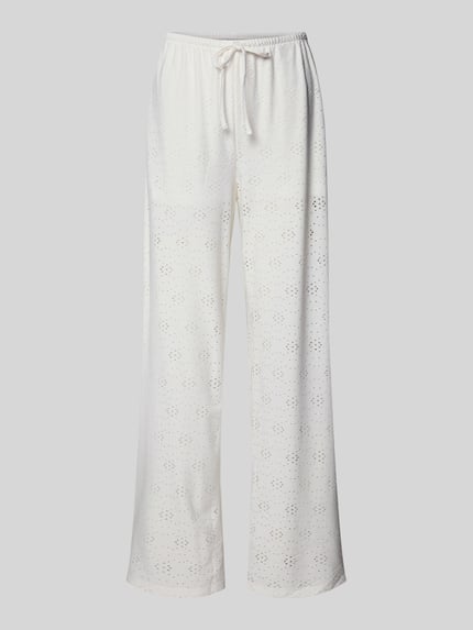 Regular Fit Weite Hose mit Tunnelzug Modell 'SMILLA' Shop The Look MANNEQUINE