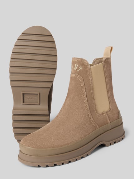 GANT Chelsea boots van leermix, model 'Wintly' Beige - 4