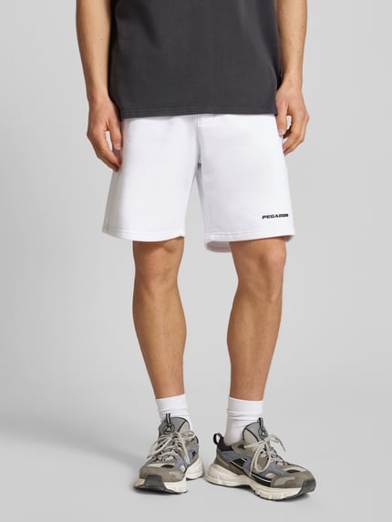 PEGADOR Sweatshorts mit elastischem Bund Weiss 4