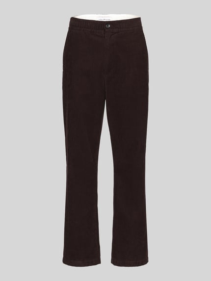 Straight Fit Cordhose aus reiner Baumwolle Modell 'DOVER' Shop The Look MANNEQUINE