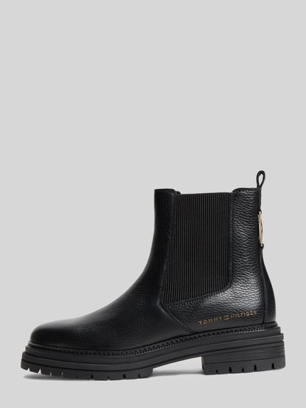 Tommy Hilfiger Chelseas aus echtem Rindsleder Black 2