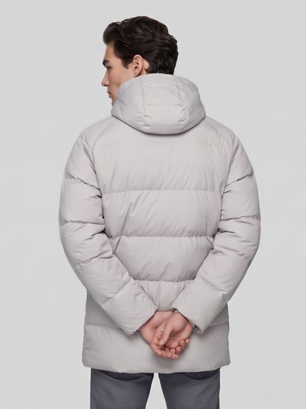 Nike Steppjacke mit Kapuze Modell 'M NK TF CLUB PARKA 650' Stein 5