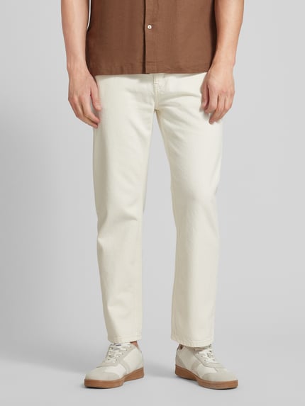 MANGO Jeans mit Label-Patch Modell 'TANGER' Offwhite 4