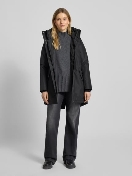 Didriksons Parka z kapturem model „ALANA” Czarny 1