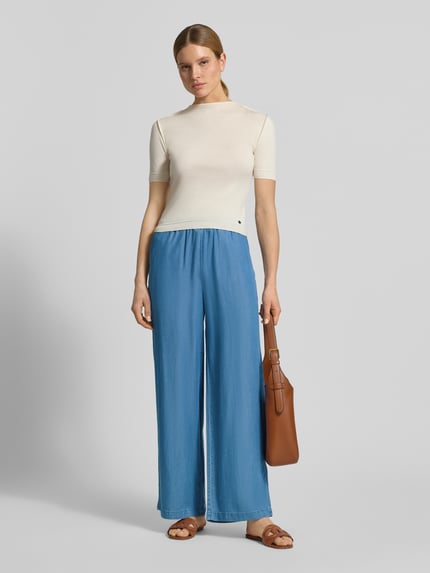 VERO MODA Wide Leg Hose aus Lyocell Modell 'BREE' Blau 1