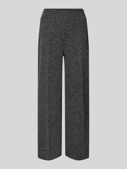 OPUS Straight leg stoffen broek met persplooien, model 'Misha work' Antraciet - 2