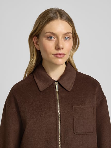 Smith and Soul Jacke mit Brusttasche Schoko 3