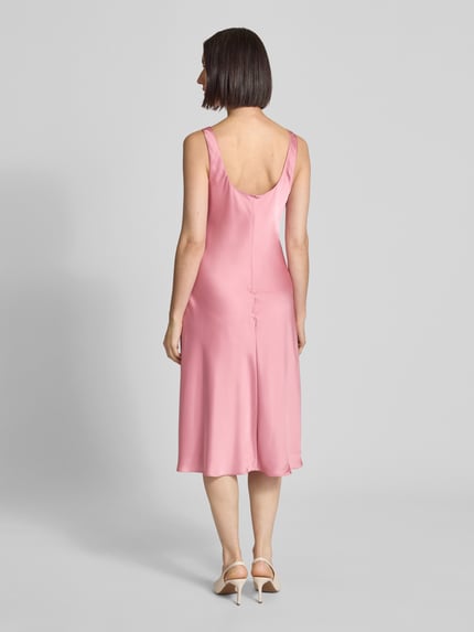 Lauren Ralph Lauren Knielanges Kleid mit Rundhalsausschnitt Modell 'CARESHA' Altrosa 5