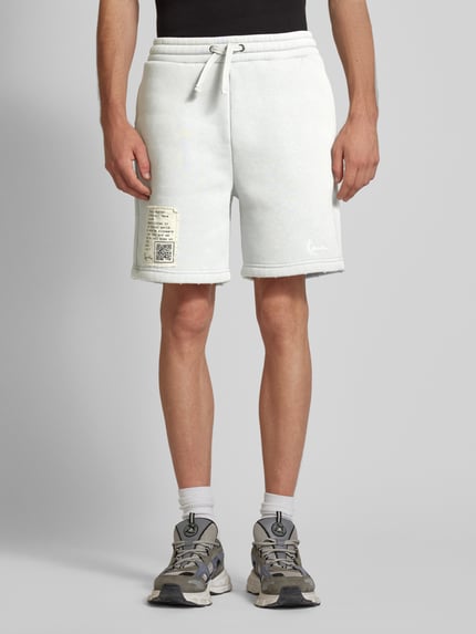 Karl Kani Regular Fit Sweatshorts mit Statement-Patch Blau 4